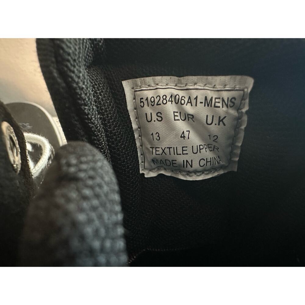 Size 13 LEVI’S LANCE MID CT CANVAS UL Black/White SHOES 519284-06A1 New! - Picture 5 of 5